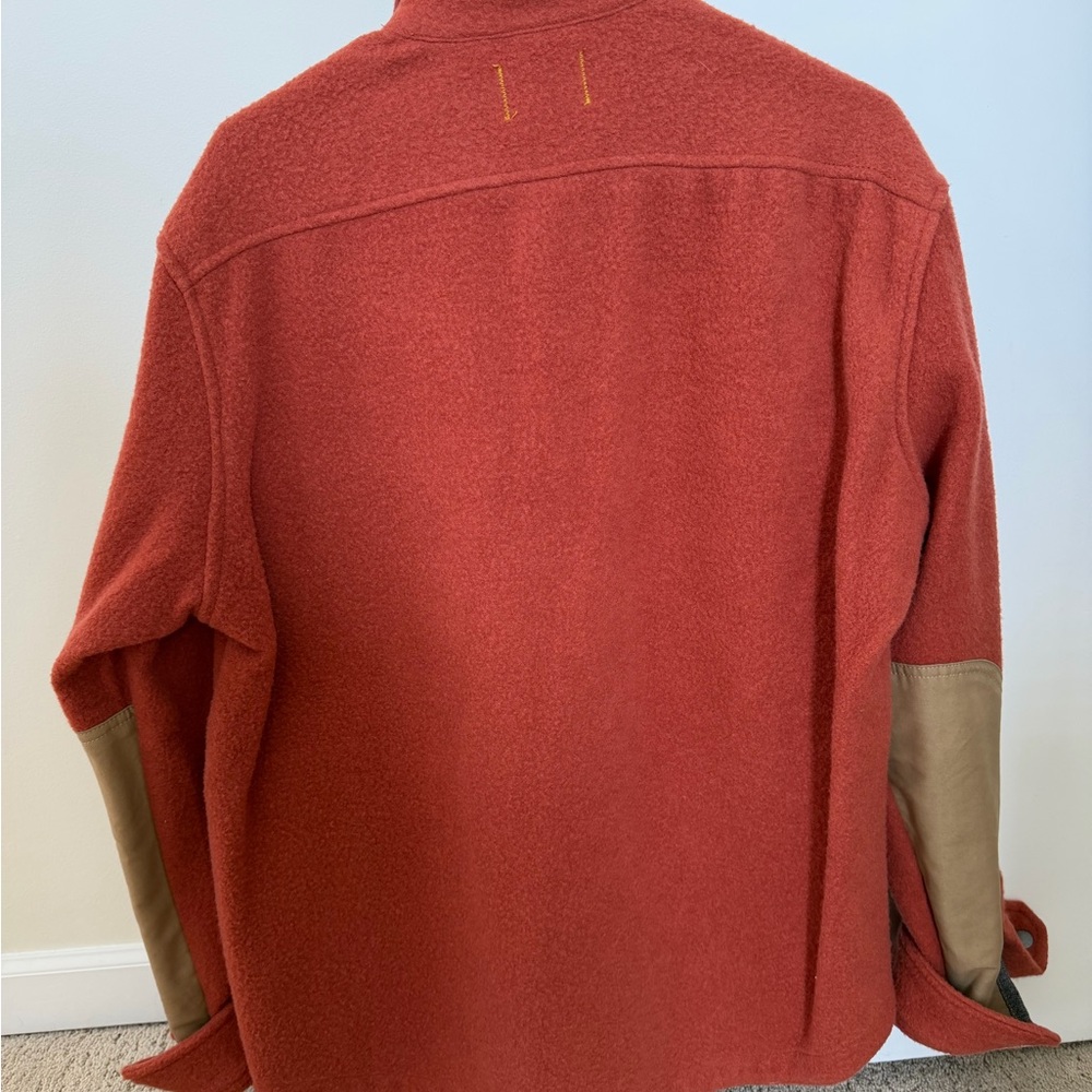 Todd Snyder Burnt Orange Wool Shirt Jacket - Picture 5 of 5